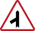 Diskarte sa intersection side road (kaliwa)