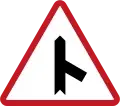 Diskarte sa intersection side road (kanan)