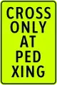 Pinapayuhan ang mga pedestrian na tumawid sa mga lugar ng pedestrian