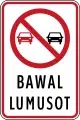 Walang overtaking zone