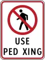 Ang pedestrian ay dapat gumamit ng pedestrian crossing