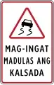 Madulas na daan